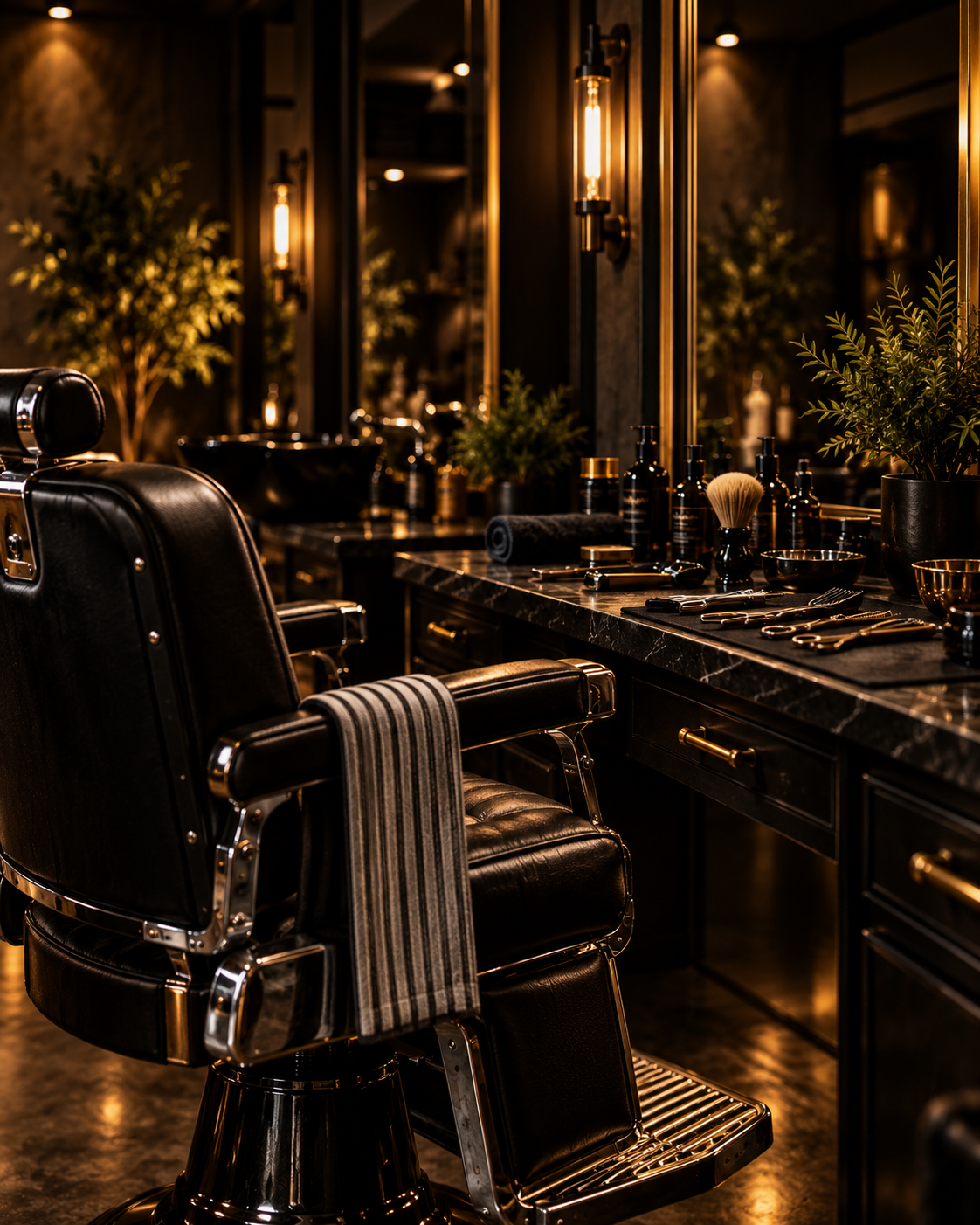 Interior da Barbearia Imperial